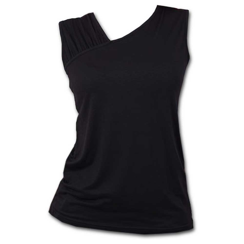Spiral - GOTHIC ROCK Sleeveless top - L - Black